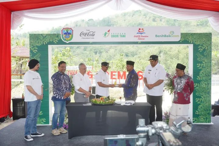 Diresmikan Bupati Embung Tremas Dari Konservasi Air Dukung Pertanian hingga Ekowisata