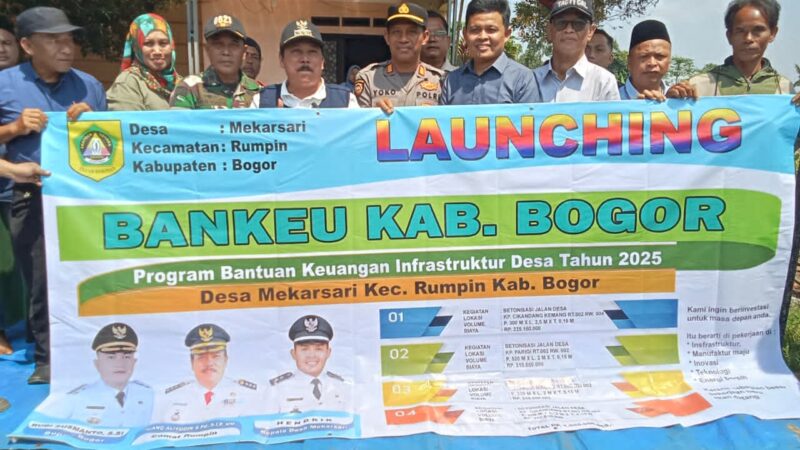 Desa Mekarsari Launching Bankeu 2025 Untuk Betonisasi Jalan Desa