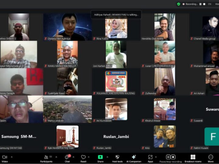 Penulisan Bersertifikat CIJ dan CPW di Diklat Virtual Zoom Jurnalistik