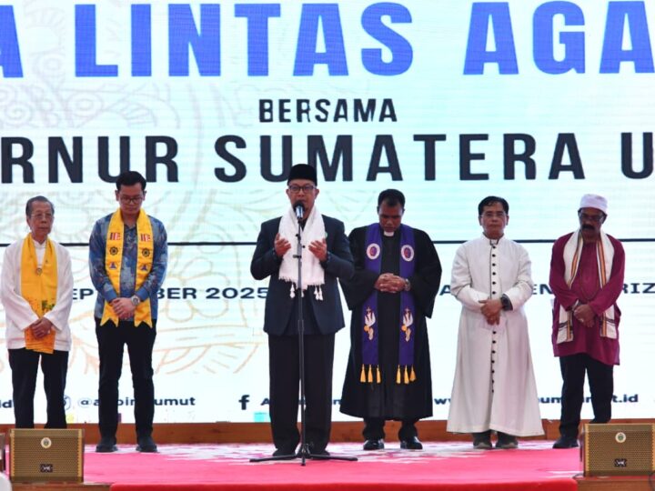 Pangdam I/BB Hadiri Doa Lintas Agama, Sapa Ojol Hingga Pemuka Agama