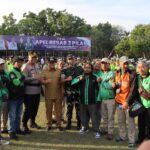 Puluhan Pengemudi Ojol dan Pelajar Ikut Apel Besar 3 Pilar Polresta Tangerang dan Forkopimda