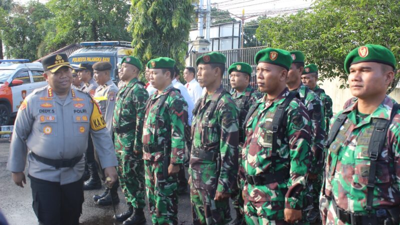 Upaya Deteksi dan Cegah Dini, Kodim Palangka Raya Ikuti Apel Siaga Operasi Aman Nusa 1