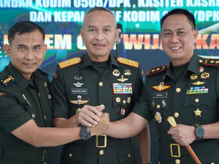Brigjen TNI Nugroho Imam Santoso Pimpin Sertijab Dandim 0508/Depok dan Kasiter Korem 051/WKT