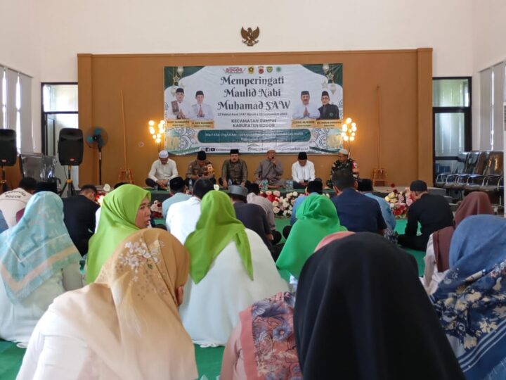 Forkopimcam Rumpin Gelar Peringatan Maulid Nabi Muhammad SAW di aula Kantor Kecamatan