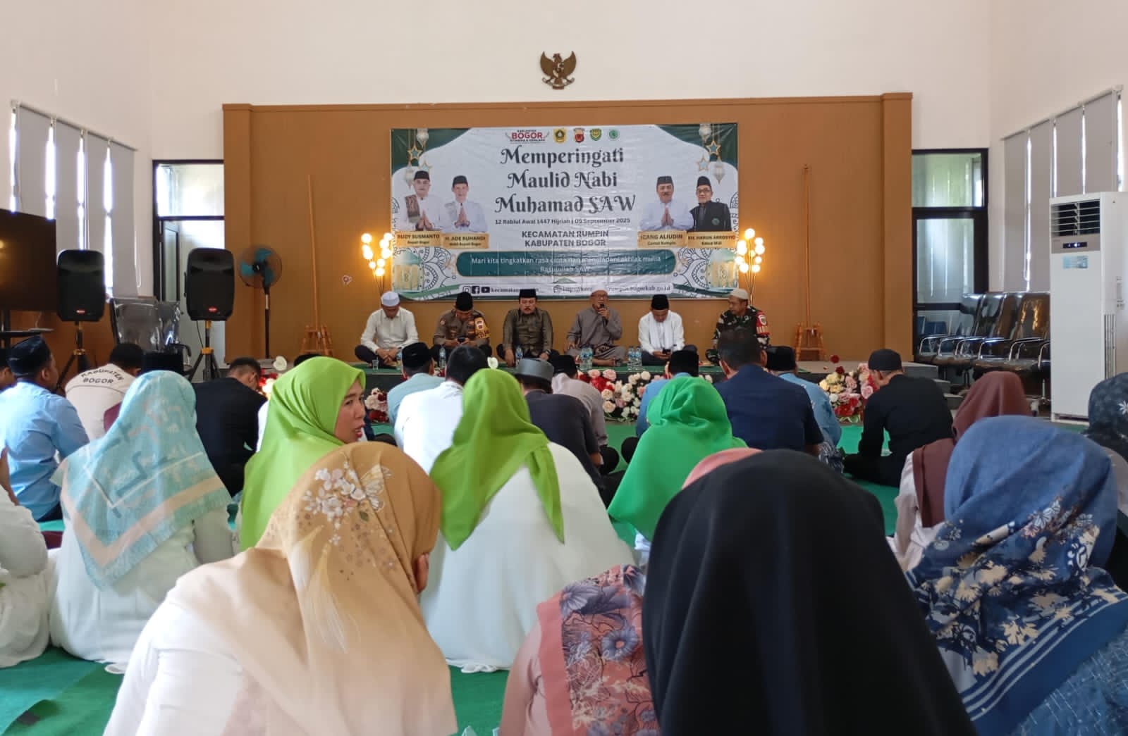 Forkopimcam Rumpin Gelar Peringatan Maulid Nabi Muhammad SAW di Aula Kantor Kecamatan