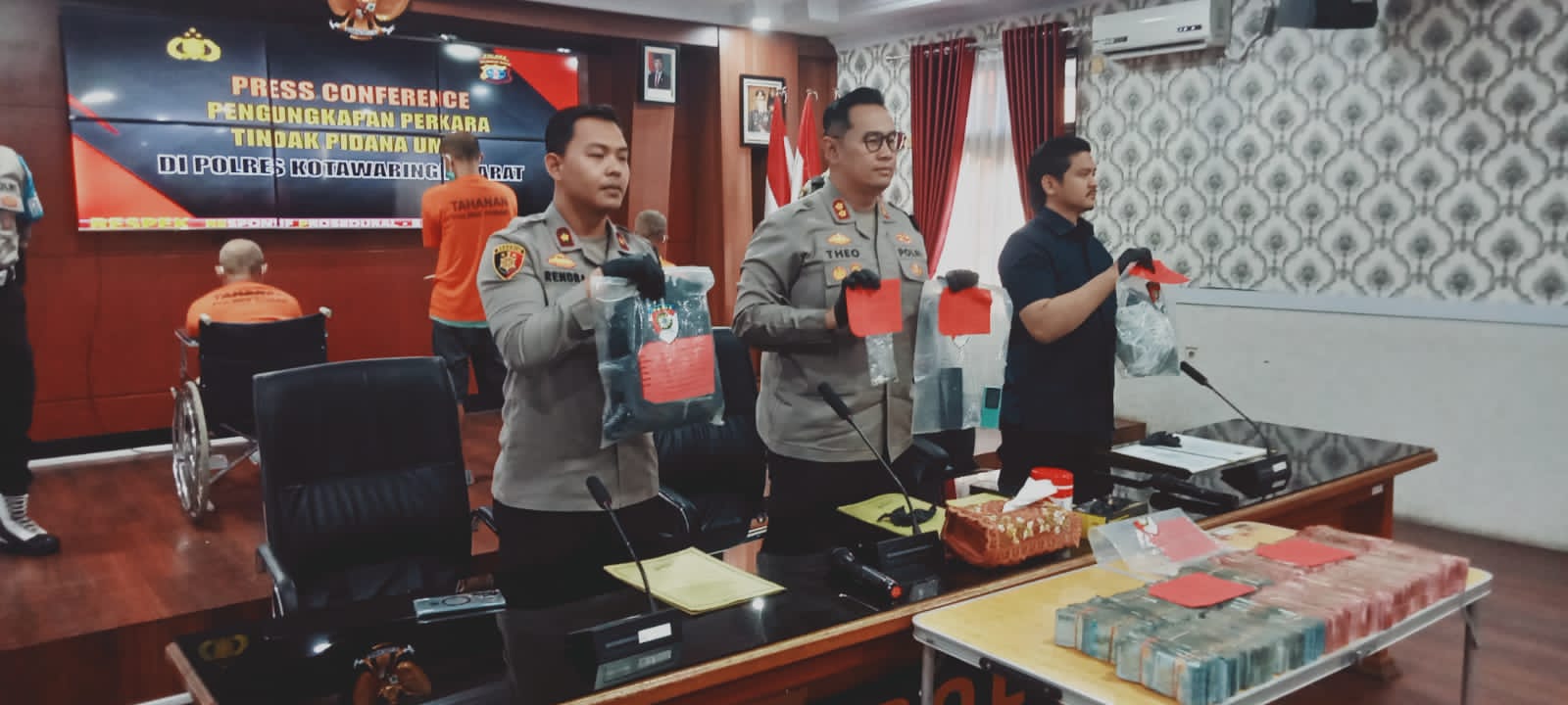 Polres Kobar Berhasil Bekuk Komplotan Pencuri Rp1 Miliar, Modus Pecah Kaca dan Tersangka Bereaksi Lintas Provinsi.