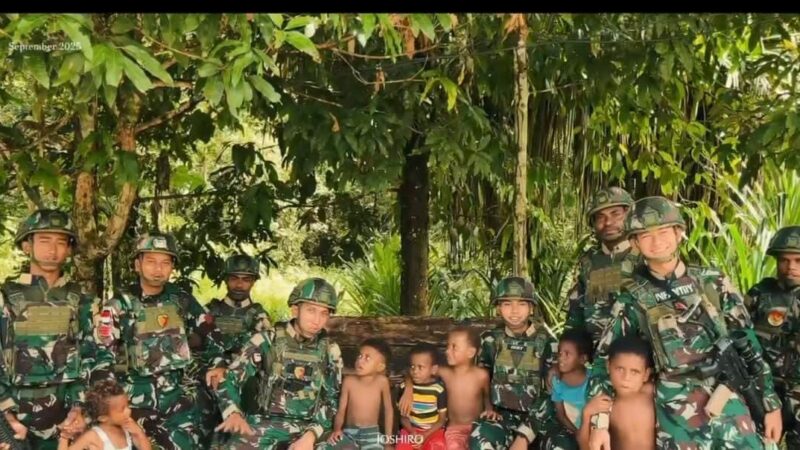 Satgas Pamtas Yonif 763/SBA Pos Joshiro Gelar Kegiatan Pemeriksaan Kesehatan Kepada Masyarakat Kampung Hamaran