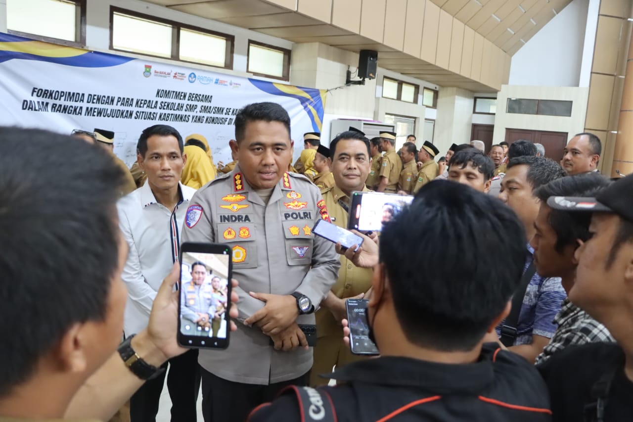Rakor Forkopimda dengan Kepsek, Kapolresta Tangerang Ajak Semua Elemen Jaga Pelajar