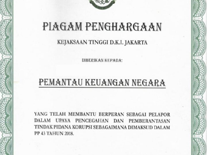 PKN Mendapat Penghargaan Dari Negara, Melalui Kejaksaan Agung CQ Kajati DKI Jakarta