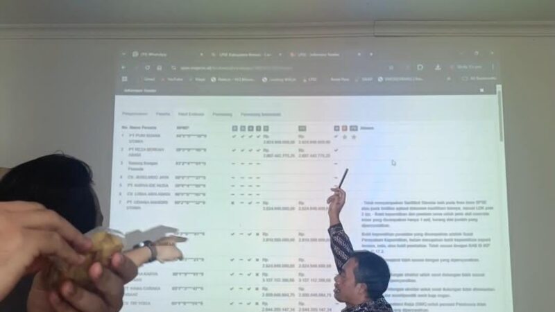 Sikap Arogan Pejabat PBJ Brebes Gebrak Meja Saat Audensi Lelang Rahab Puskesmas Bantarkawung