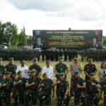 Anggota Kodim 1016/Plk Ikuti Apel Penyerahan Pasukan dari Pangdam XII/Tanjungpura kepada Pangdam XXII/Tambun Bungai