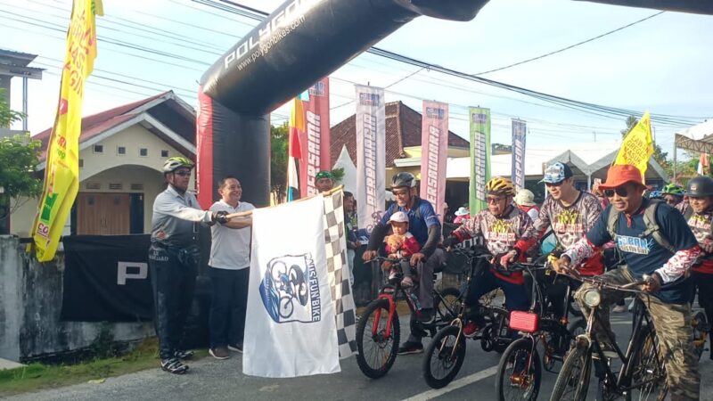 Jalin Silaturahmi, Kasdim 1016/Palangka Raya Ikuti Gowes Bareng
