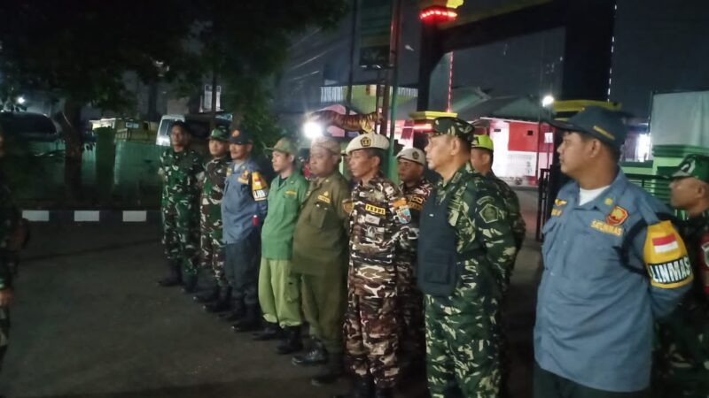 Koramil Citeureup dan Komponen Masyarakat Gelar Patroli Gabungan, Ciptakan Keamanan Lingkungan