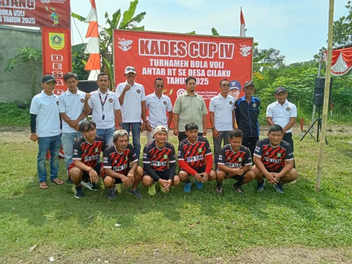 Kades Cup IV, Turnamen Bola Voli Putra Antar RT Se Desa Cilaku Resmi Dimulai