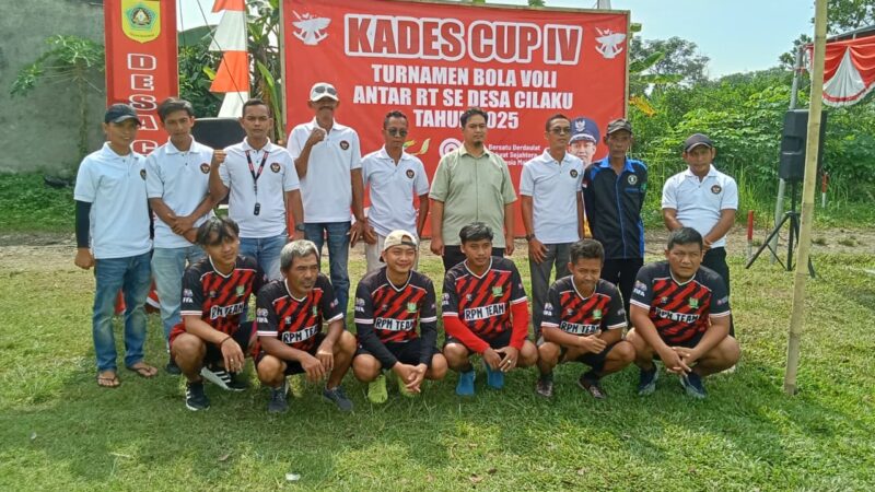Kades Cup IV, Turnamen Bola Voli Putra Antar RT Se Desa Cilaku Resmi Dimulai