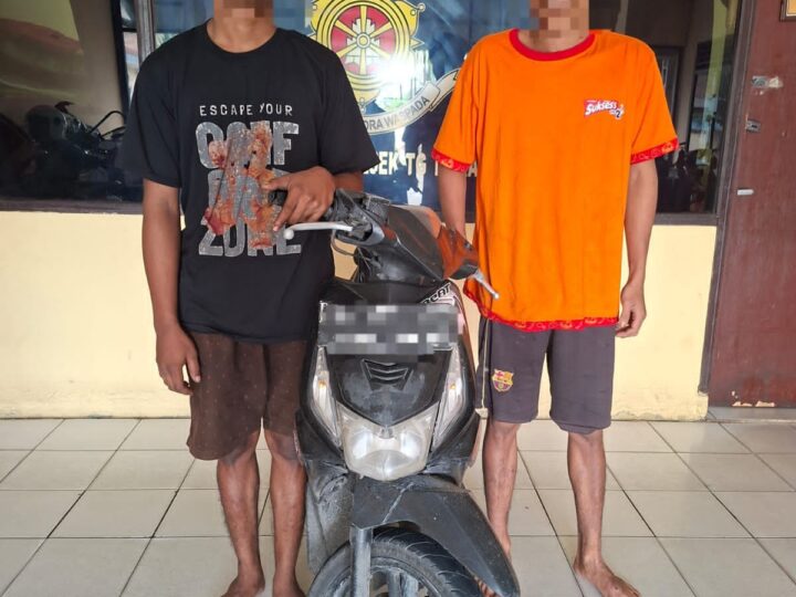 Polsek Tanjung Morawa Amankan 2 Pelaku Pencurian Sepeda Motor