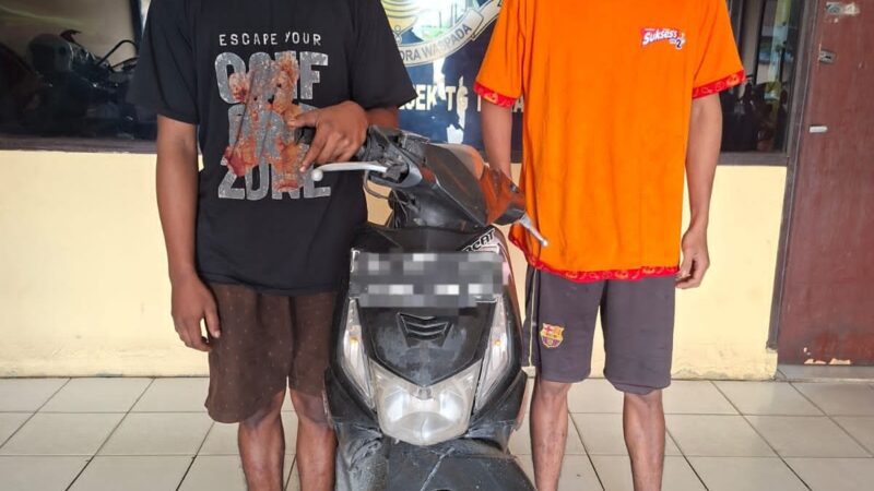 Polsek Tanjung Morawa Amankan 2 Pelaku Pencurian Sepeda Motor