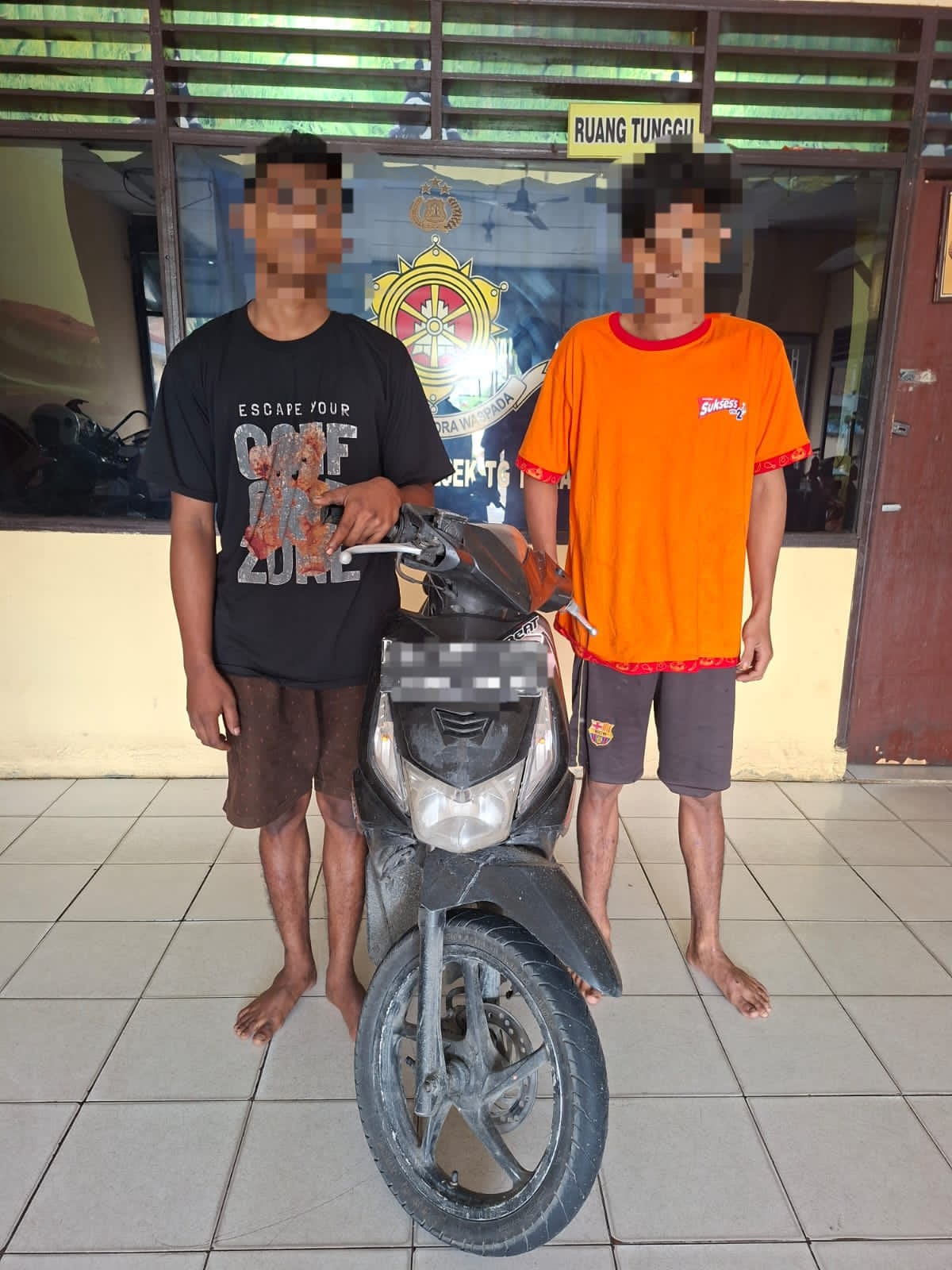 Polsek Tanjung Morawa Amankan 2 Pelaku Pencurian Sepeda Motor