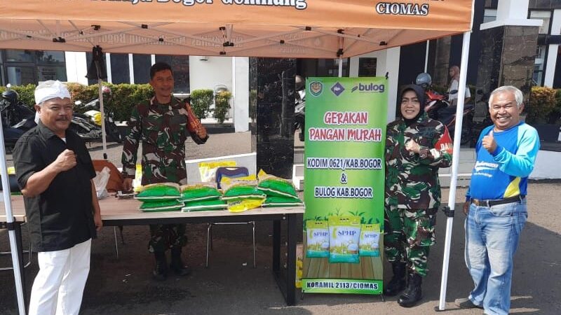 Dandim 0621/Kab. Bogor: Penjualan Beras SPHP Capai 50% Lebih, Bukti Efektivitas GPM Menstabilkan Harga Pangan