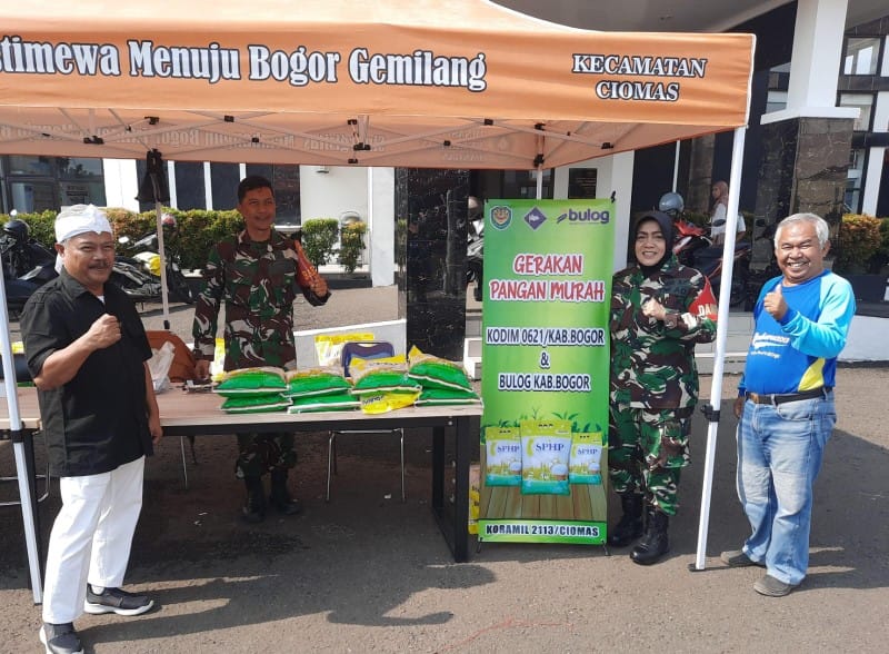 Dandim 0621/Kab. Bogor: Penjualan Beras SPHP Capai 50% Lebih, Bukti Efektivitas GPM Menstabilkan Harga Pangan