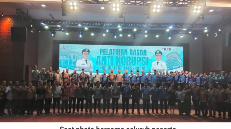 Pelaksana Harian Deputi Bidang Pendidikan Dan Peran Serta Masyarakat KPK-RI Adakan Pelatihan Anti Korupsi Dasar di Kabupaten Deli Serdang