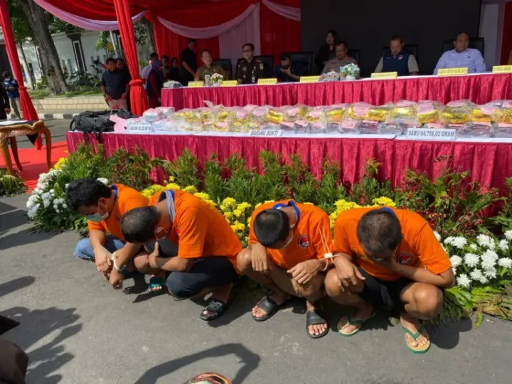 Peredaran 80 Kilogram Sabu dari Jaringan Kalimantan-Jawa Dibongkar Polrestabes Surabaya