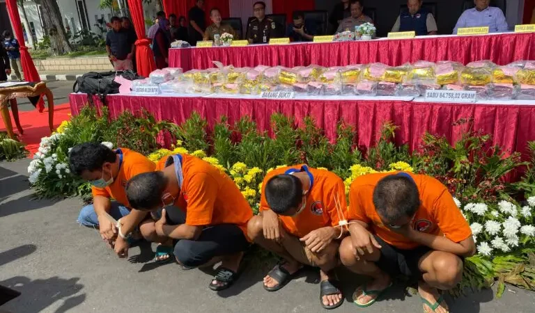 Peredaran 80 Kilogram Sabu dari Jaringan Kalimantan-Jawa Dibongkar Polrestabes Surabaya