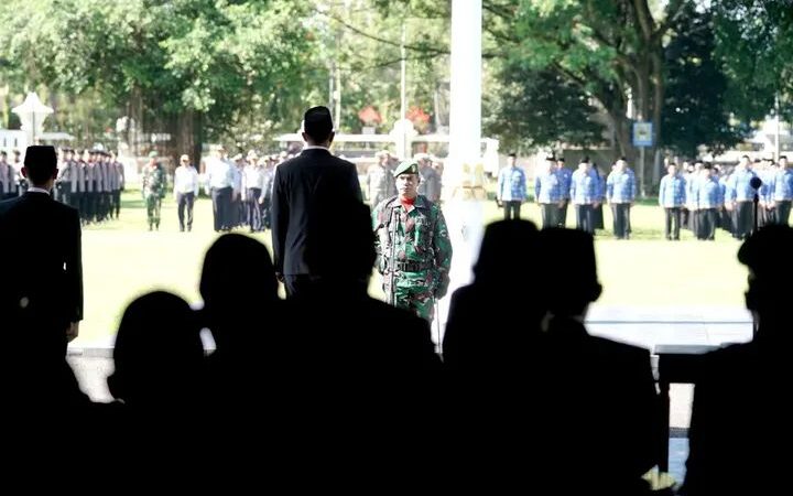 Bupati Indrata Nur Bayuaji Pimpin Upacara Peringatan Hari Kesaktian Pancasila di Pendopo Kabupaten Pacitan