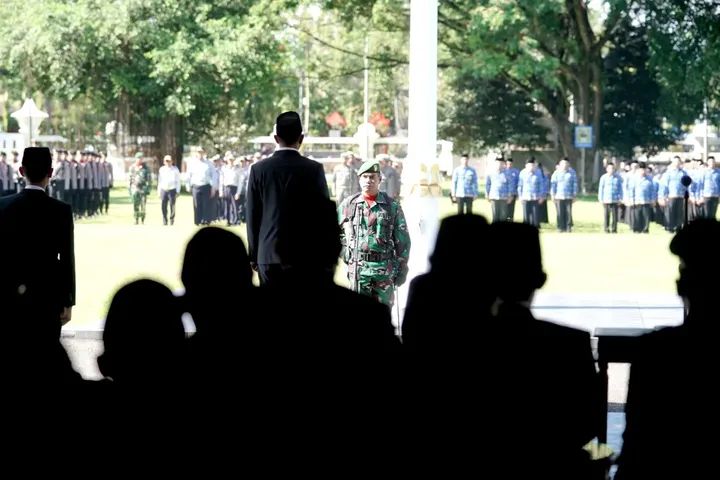 Bupati Indrata Nur Bayuaji Pimpin Upacara Peringatan Hari Kesaktian Pancasila di Pendopo Kabupaten Pacitan