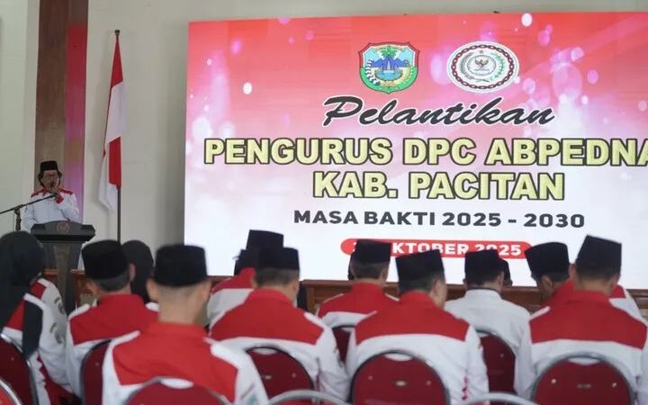 Pengurus DPC Abpednas Pacitan Periode 2025-2030 Resmi Dilantik Bupati Indrata Nur Bayuaji