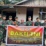 Satgas Pamtas RI-Malaysia Yonarhanud 1/PBC/1 Kostrad Gelar Anjangsana kepada Purnawirawan dan Veteran dalam Rangka HUT TNI ke-80