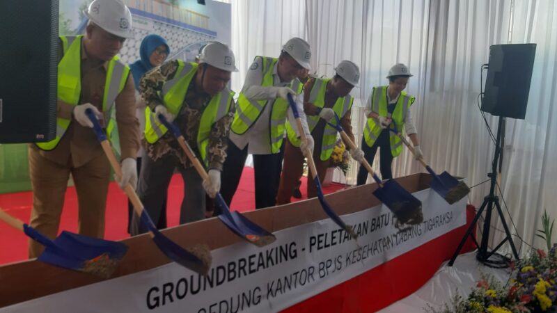Bhabinkamtibmas Kelurahan Sukamulya Hadiri Groundbreaking Gedung Baru BPJS Kesehatan Cabang Tangerang