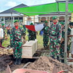 Komandan Kodim 1015/Sampit Pimpin Prosesi Pemakaman Militer Purnawirawan TNI