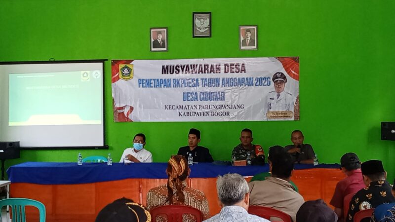Musyawarah Desa Penetapan RKPDesa Tahun Anggaran Tahun 2026 Desa Cibunar Parungpanjang