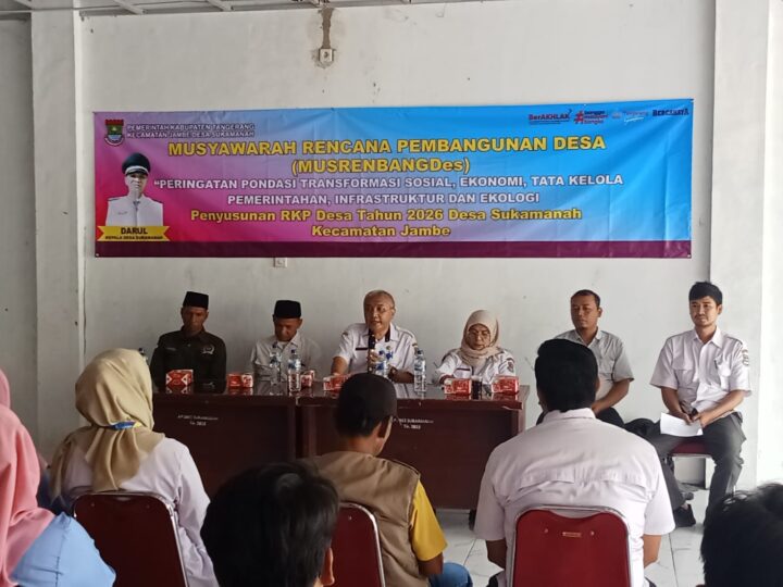 Musrembang Penyusunan RKPDesa Anggaran Tahun 2026 Desa Sukamanah Kecamatan Jambe