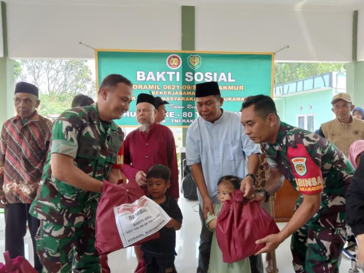 Semangat HUT ke-80 TNI: Koramil Sukamakmur Gelar Bakti Sosial dan Kesehatan Gratis untuk Ratusan Warga