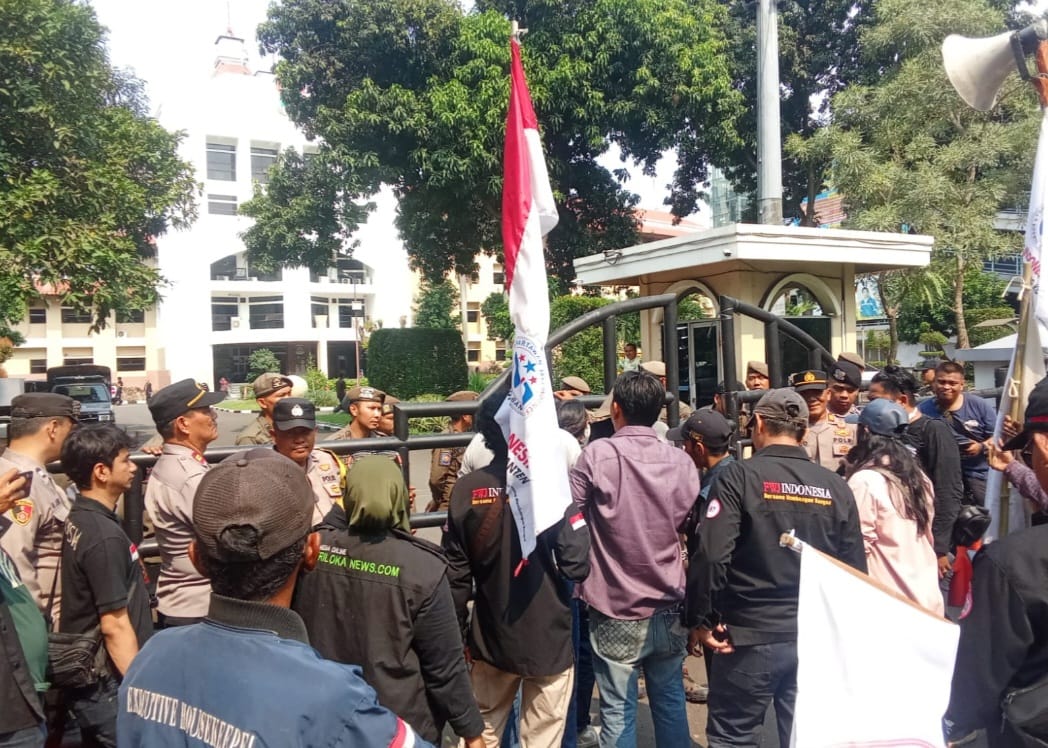 Ini Tuntutan FWJ Indonesia Aksi Demo Di Puspem Kota Tangerang