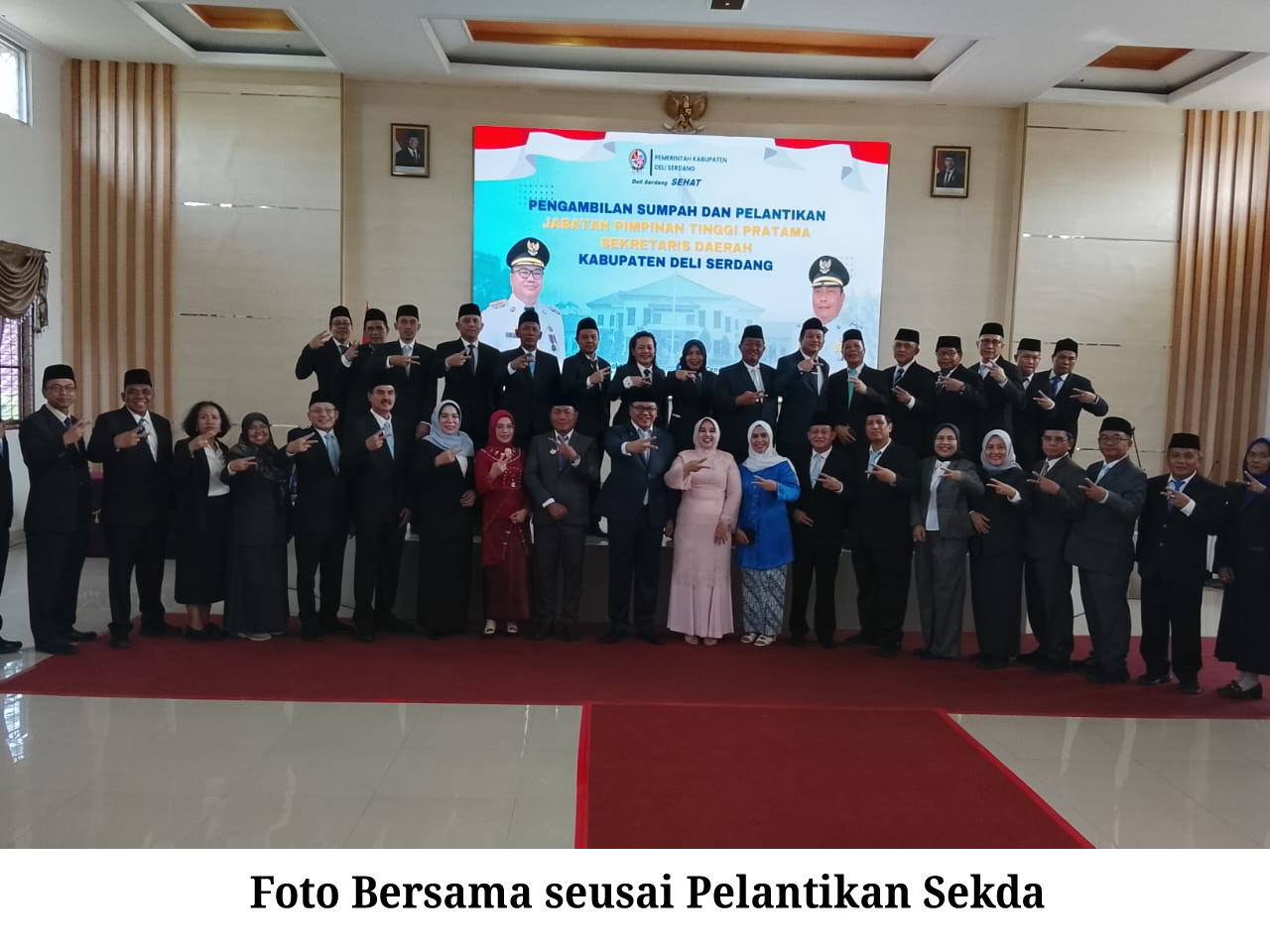 Bupati Deli Serdang dr.H.Asri Ludin Tambunan Melantik Dedi Maswardy S.Sos, MAP Sekda Deli Serdang Definitif