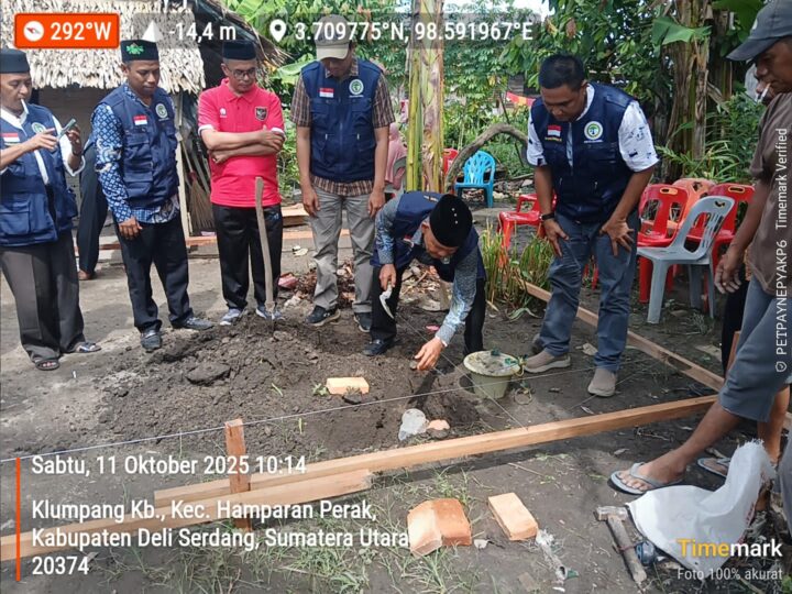 Yayasan Sosial Parsadaan Masyarakat Tapanuli Bagian Selatan Deli Serdang (YS.PM Tabagsel) Adakan Bedah Rumah