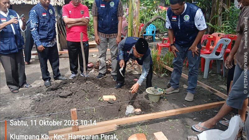 Yayasan Sosial Parsadaan Masyarakat Tapanuli Bagian Selatan Deli Serdang (YS.PM Tabagsel) Adakan Bedah Rumah