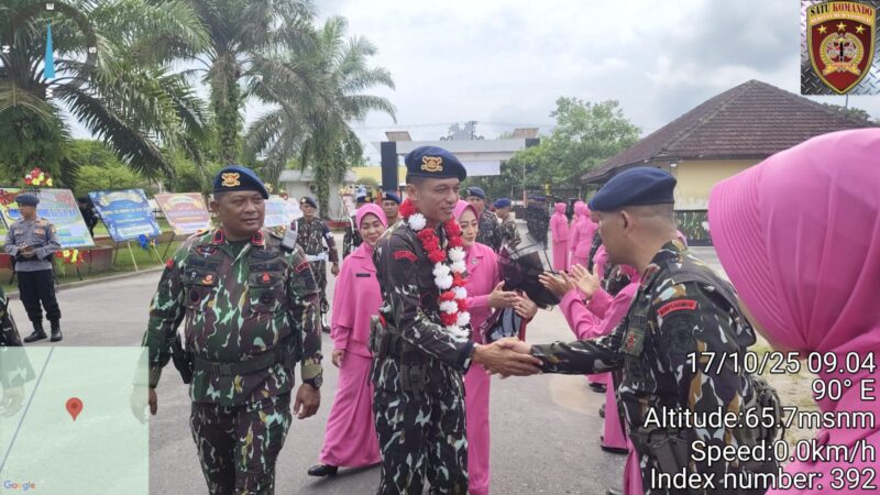Kenal Sambut Komandan Batalyon B Pelopor Satbrimob Polda Kalteng