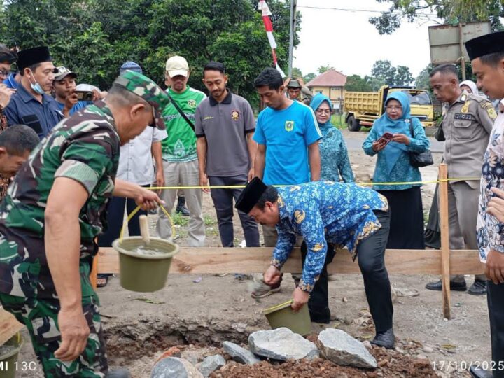 Peletakan Batu Pertama Koperasi Merah Putih Rumpin, Mulai Bangun Ekonomi Desa