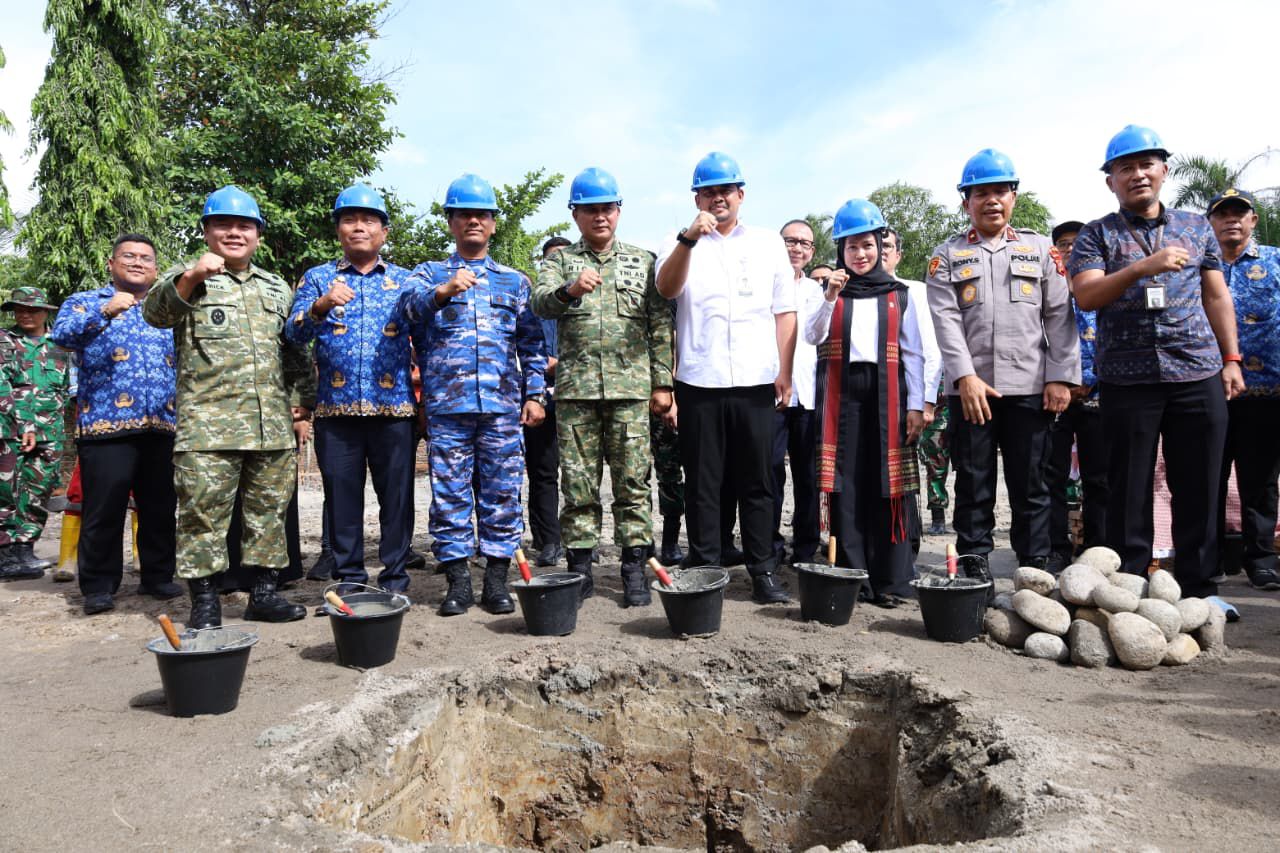 Pangdam I/BB Hadir Groundbreaking Pembangunan Koperasi Desa/Kelurahan Merah Putih (KDKMP) di Deli Serdang Prov Sumut