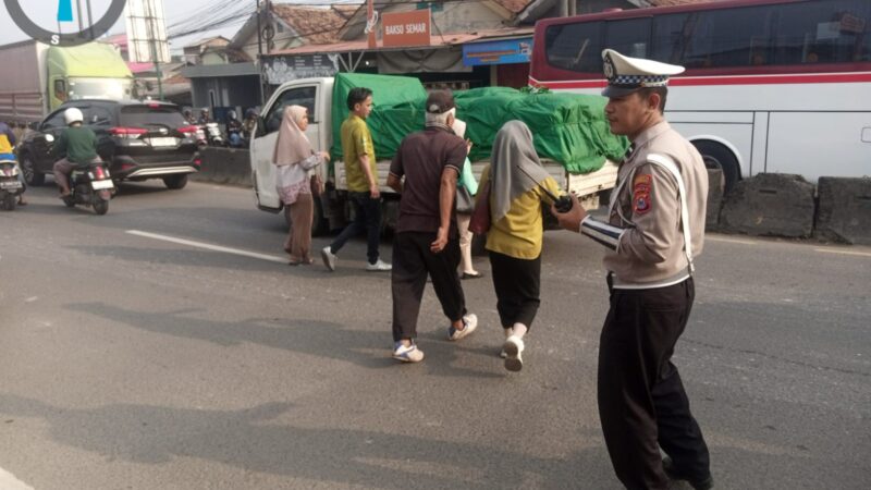 Kanit Lantas Polsek Cikupa IPTU Udi Muhdi Turun Langsung Pantau Arus Lalu Lintas Pagi Hari