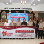Rangkaian Hari Jadi ke-74 Humas Polri, Polresta Tangerang Gelar Donor Darah Bareng Wartawan