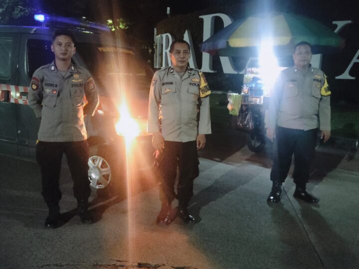 Polsek Cikupa Gelar Ops Cipkon, Patroli Malam Dipimpin Kanit Reskrim Ipda Syaiful Rusdiansyah