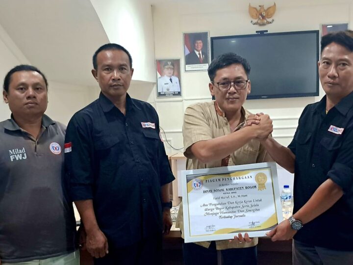 Farid Ma’ruf Diapresiasi FWJ Indonesia Korwil Kabupaten Bogor