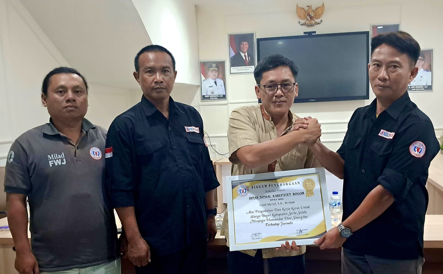 Farid Ma’ruf Diapresiasi FWJ Indonesia Korwil Kabupaten Bogor