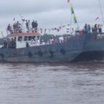 Acara Selamatan/Sedekah Laut di Pegatan Kabupaten Katingan Kalimantan Tengah Telah Dilaksanakan Secara Meriah, Aman dan Kondusif.