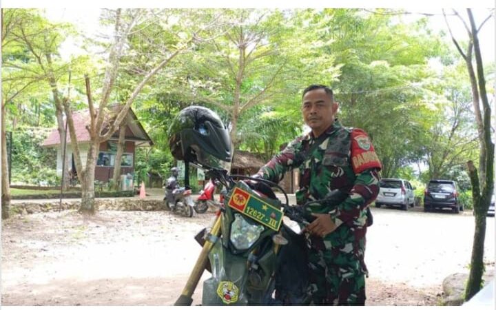 Serka Dede Sulaeman Babinsa Desa Koramil 0621-23/PP Rutin Giat Monitor Wilayah